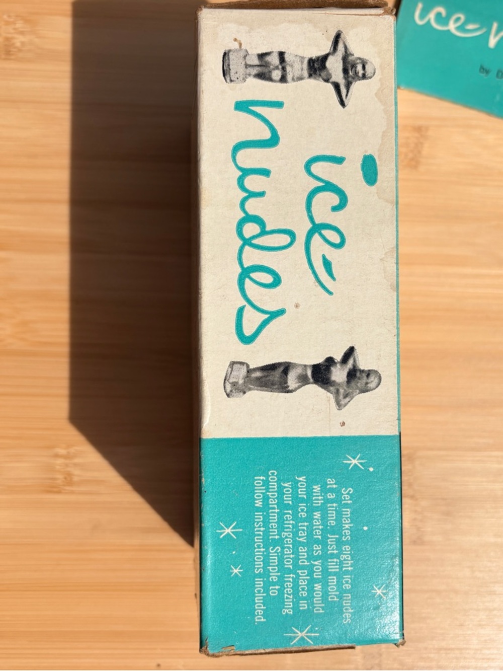 VTG ice nudes Teal Box - Novelty Ice Cube Mold Set - Picture 7 of 11